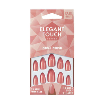 Core Colour False Nails Coral Crush